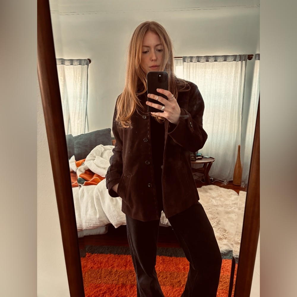 Rouje Dark Brown Leather Jacket